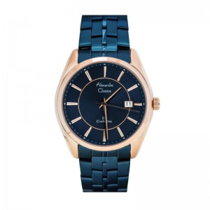 Alexandre Christie AC 8578 Rosegold Blue Man Steel MDBURBU